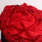 Dolce & Gabbana Red Floral Ricamo Sheath Long Dress