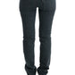 Costume National Gray Cotton Superslim Denim Jeans
