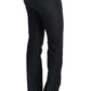 Costume National Gray Cotton Slim Flared Jeans