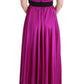 Dolce & Gabbana Pink Silk Stretch Shift Long Dress