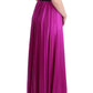 Dolce & Gabbana Pink Silk Stretch Shift Long Dress