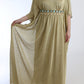 Dolce & Gabbana Gold Shift Long Blue Crystal Dress