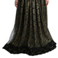 Dolce & Gabbana Black Yellow Crystal Lace Shift Dress