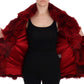 Dolce & Gabbana Red Coyote Fur Sleeveless Coat Jacket