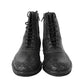 Bottega Veneta Bottega Veneta Men's Dark Gray Leather Side Zipper Boots