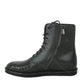 Bottega Veneta Bottega Veneta Men's Dark Gray Leather Side Zipper Boots