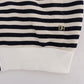 Daniele Alessandrini Blue White Striped Hooded Cotton Sweater