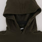 Daniele Alessandrini Green Pullover Hodded Cotton Sweater