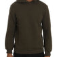 Daniele Alessandrini Green Pullover Hodded Cotton Sweater