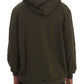Daniele Alessandrini Green Full Zipper Hodded Cotton Sweater