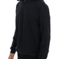 Daniele Alessandrini Black Gym Casual Hooded Cotton Sweater