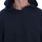 Daniele Alessandrini Black Gym Casual Hooded Cotton Sweater