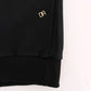 Daniele Alessandrini Black Gym Casual Hooded Cotton Sweater