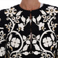 Dolce & Gabbana Black Baroque Floral Crystal Jacket