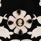 Dolce & Gabbana Black Crystal Floral Pencil Skirt