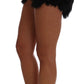 Dolce & Gabbana Black Mink Nutria Fur Mini Hot Pants