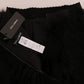 Dolce & Gabbana Black Mink Nutria Fur Mini Hot Pants