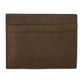 Billionaire Italian Couture Brown Leather Cardholder Wallet