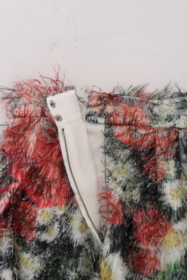 Dolce & Gabbana Floral Patterned Pencil Straight Skirt