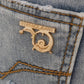 Versace Jeans Blue Wash Torn Stretch Slim Fit Jeans