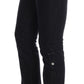 Costume National Blue Cotton Stretch Slim Fit Jeans