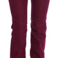 Costume National Red Wash Cotton Stretch Denim Jeans