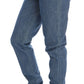 Costume National Blue Wash Cotton Boyfriend Fit Jeans