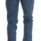 Costume National Blue Wash Cotton Boyfriend Fit Jeans