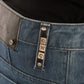 Costume National Blue Wash Cotton Boyfriend Fit Jeans