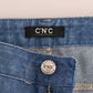 Costume National Blue Wash Cotton Boyfriend Fit Jeans