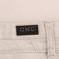 Costume National White Cotton Stretch Slim Jeans