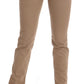 Costume National Beige Cotton Stretch Slim Fit Jeans