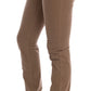 Costume National Beige Cotton Stretch Slim Fit Jeans