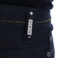 Costume National Blue Cotton Stretch Slim Fit Jeans