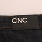 Costume National Blue Cotton Stretch Slim Fit Jeans