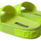 Dolce & Gabbana Yellow Green Sandals Slides Shoes