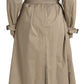 Dolce & Gabbana Khaki Double Breasted Trench Coat Jacket
