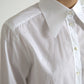 Dolce & Gabbana White Cotton Collared Long Sleeves Shirt Top