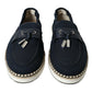 Dolce & Gabbana Navy Blue Slip On Men Moccasin Loafers Shoes