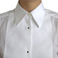 Dolce & Gabbana Cotton Collared Long Sleeves Shirt White