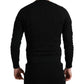 Dolce & Gabbana Black Silk Crew Neck Men Pullover Sweater