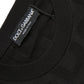 Dolce & Gabbana Black Silk Crew Neck Men Pullover Sweater