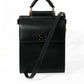 Dolce & Gabbana Black Calf Leather Logo Plaque Mini Crossbody Bag
