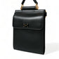 Dolce & Gabbana Black Calf Leather Logo Plaque Mini Crossbody Bag