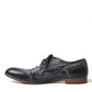 Dolce & Gabbana Black Leather Lace Up Formal Derby Dress Shoes