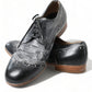Dolce & Gabbana Black Leather Lace Up Formal Derby Dress Shoes