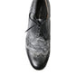 Dolce & Gabbana Black Leather Lace Up Formal Derby Dress Shoes