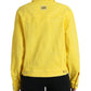 Dolce & Gabbana Yellow Cotton DENIM Jeans Button Coat Jacket
