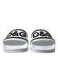 Dolce & Gabbana White Rubber Sandals Slippers Beachwear Men Shoes