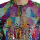 Dolce & Gabbana Multicolor Polyester Sequined Coat Jacket